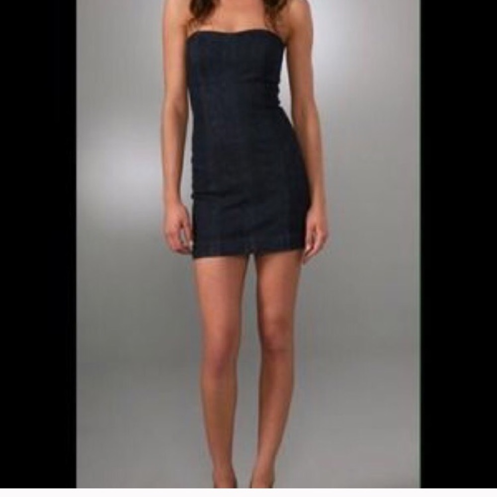 Joe’s Strapless Black Mini Dress